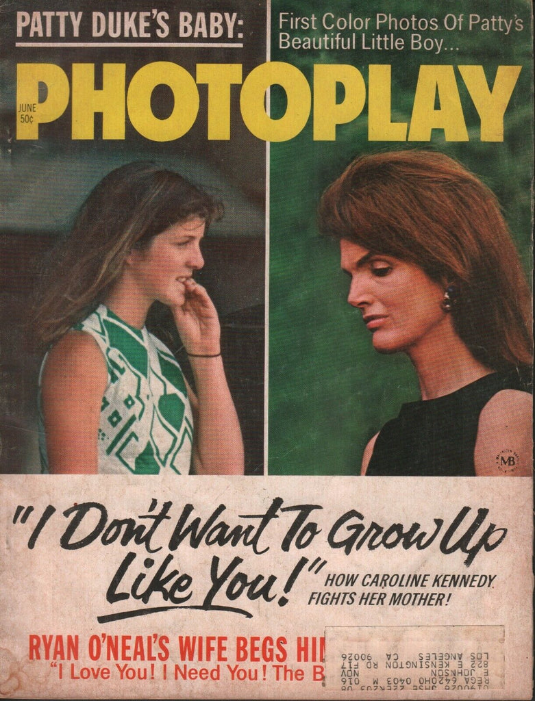 Photoplay June 1971 Jackie Kennedy Onassis Caroline Patty Duke w/ML 072219AME