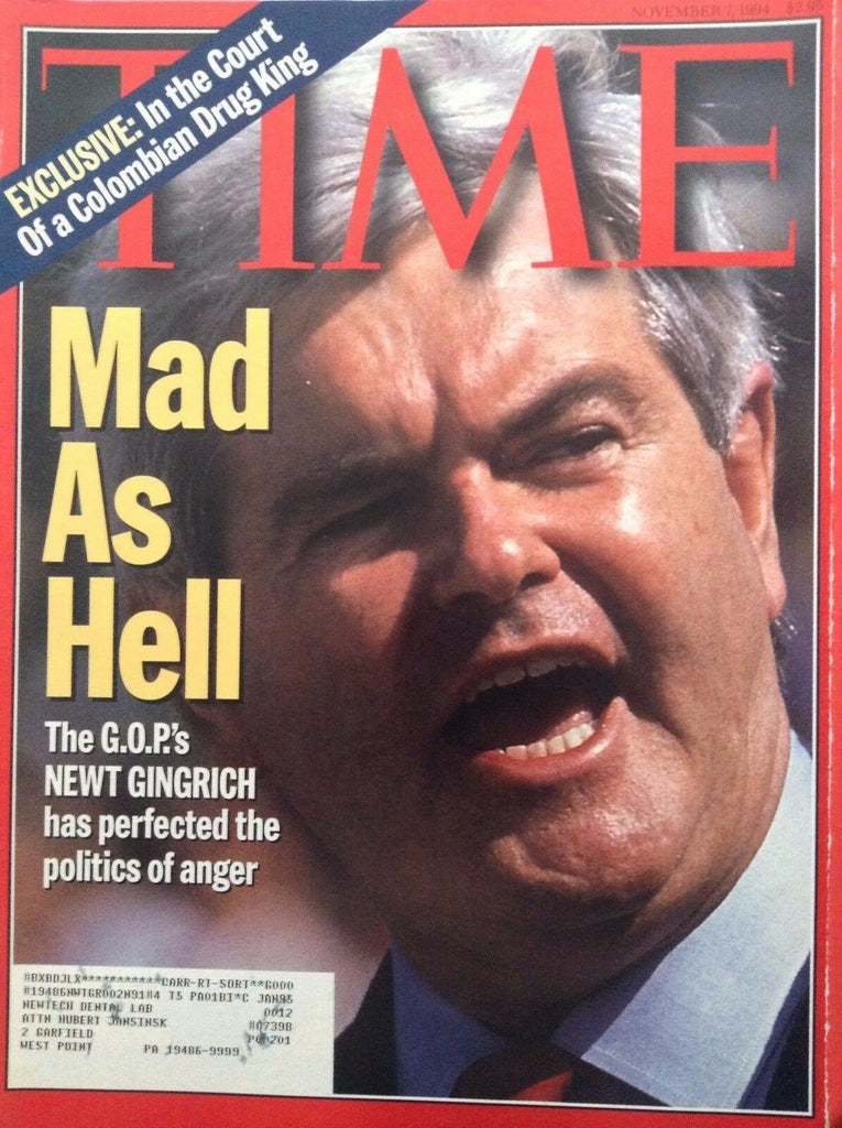 Time Magazine Newt Gingrich November 7, 1994 101217nonrh3