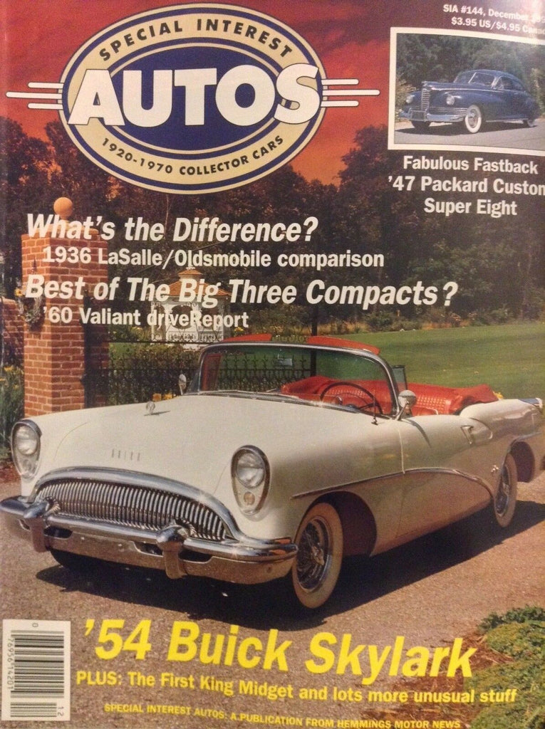 Special Interest Autos Magazine '54 Buick Skylark December 1994 042118nonrh