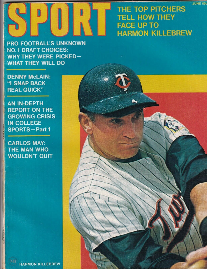 Sport Magazine Harmon Killbrew Carlos May Denny McLain June 1970 071719nonr