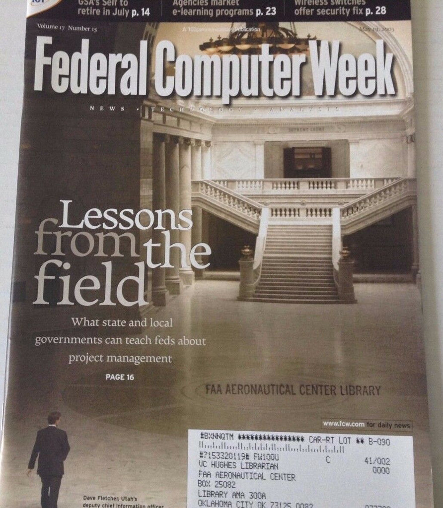 Federal Computer Weekly Magazine Project Management May 19, 2003 080117nonrh