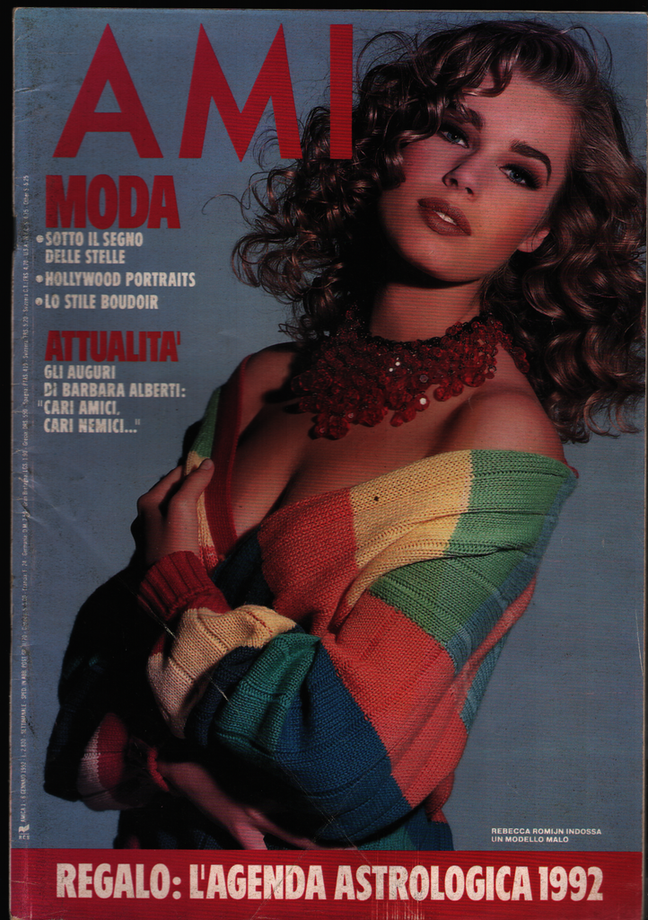 Amica Italian Fashion Magazine January 6 1992 Rebecca Romijn Stamos 021121ame2