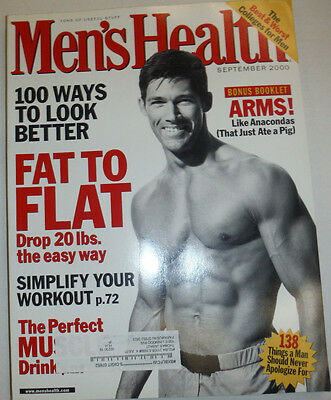 Men's Health Magazine 100 Ways To Look Better Fat To Flat September 2000 030515R