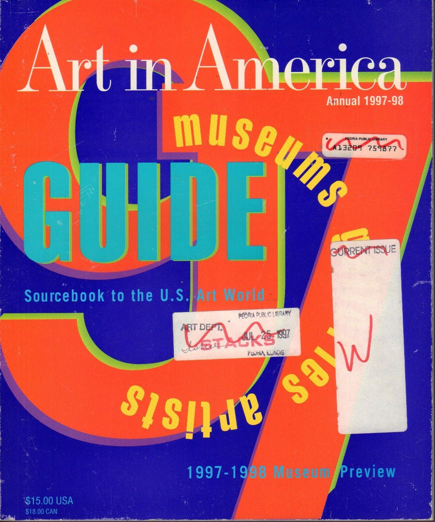 Art In America Magazine 1997-98 Annual 091817nonjhe