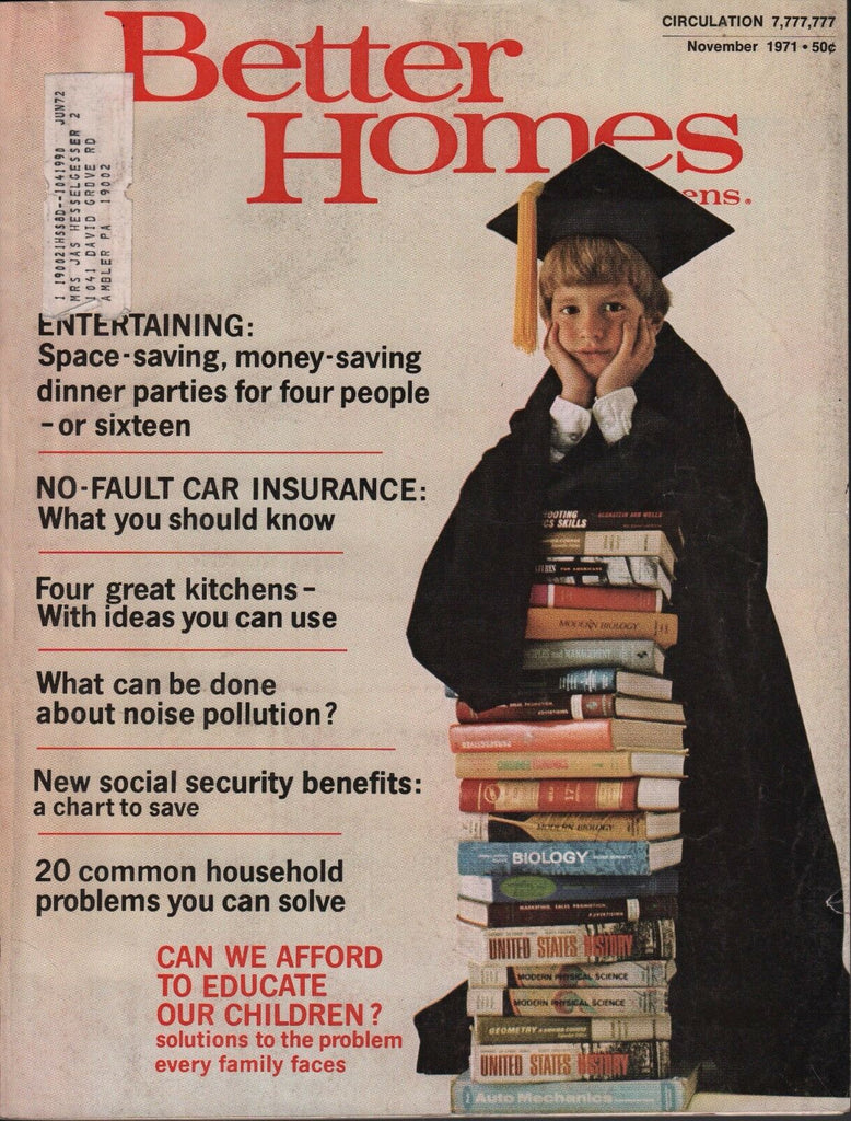 Better Homes & Gardens November 1971 No-Fault Car Insurance 072717nonDBE