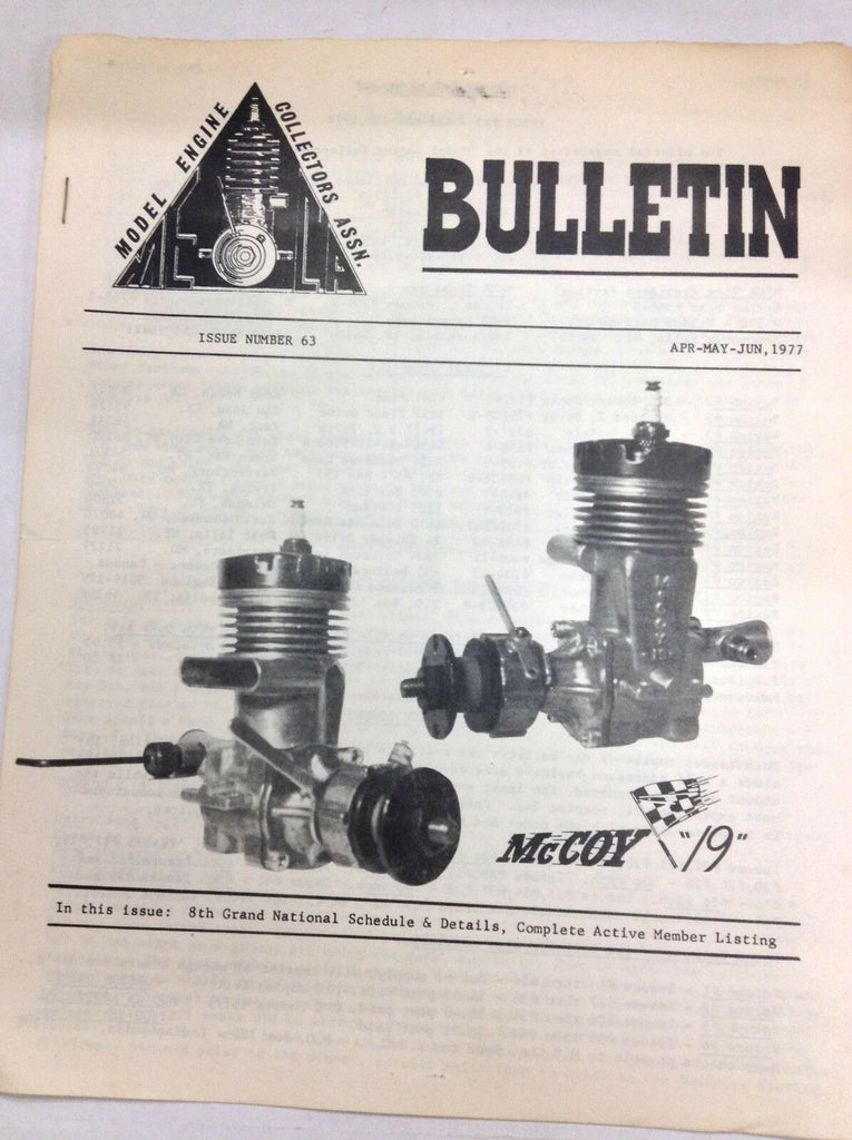MECA Bulletin Magazine Mccoy 19 8th Nats April/May/June 1977 FAL 042617nonr2