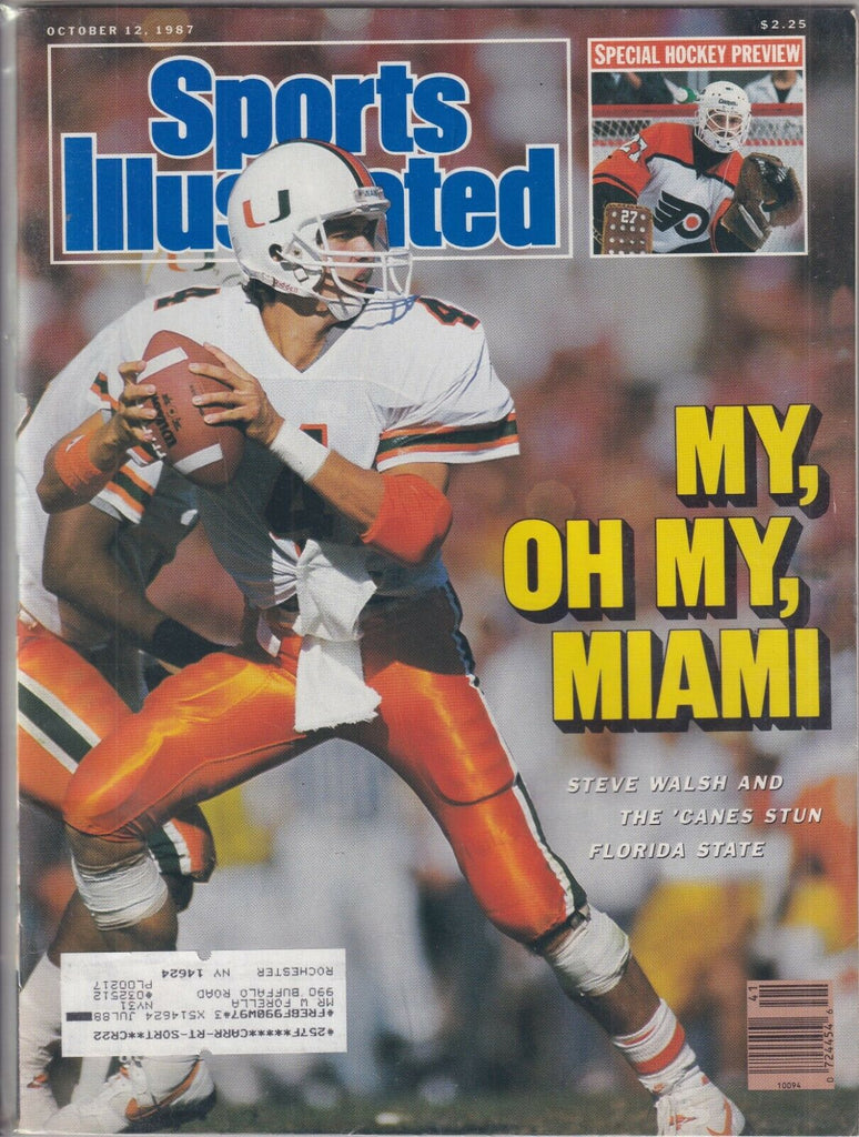 Sports Illustrated Steve Walsh October 12, 1987 091719nonr