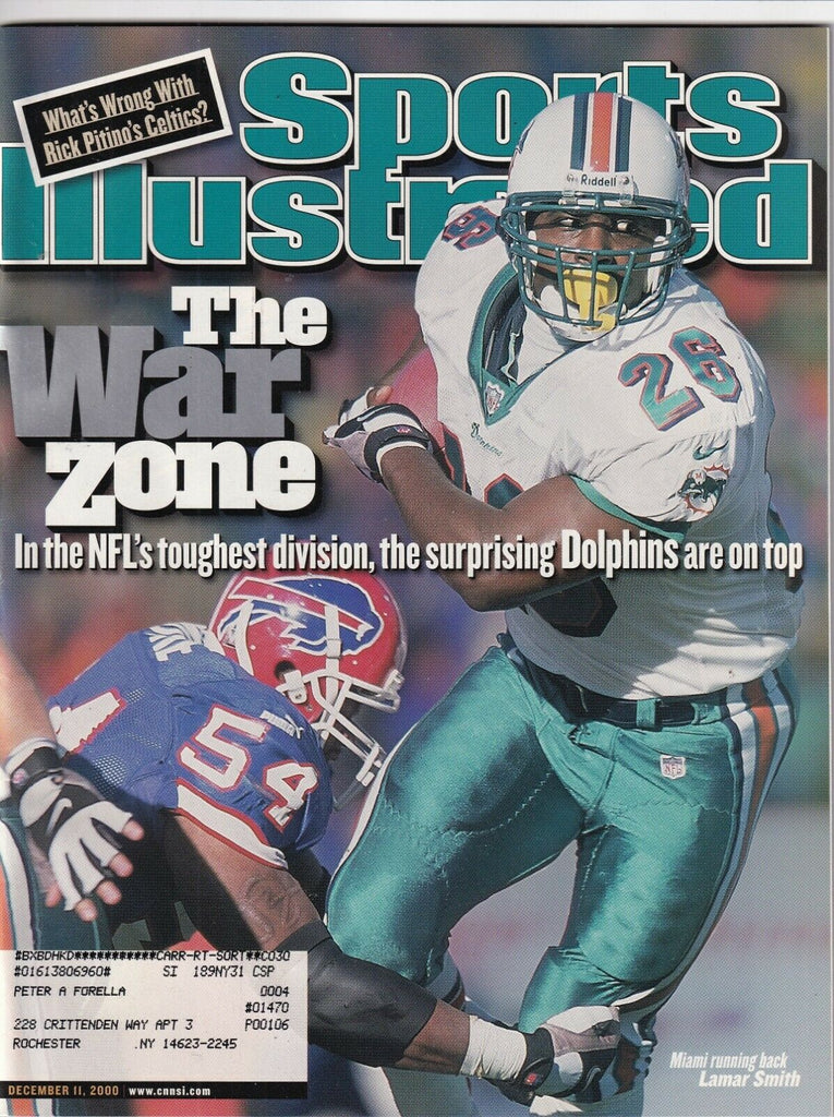 Sports Illustrated Lamar Smith Dolphins On Top December 11, 2000 091719nonr