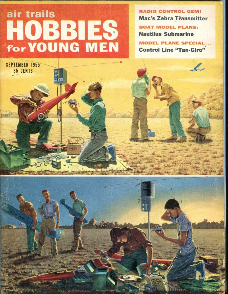 Air Trails Hobbies For Young Men Magazine September 1955 VG 042017nonjhe