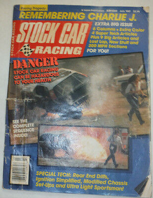 Stock Car Racing Magazine Remembering Charlie J. July 1987 020615R