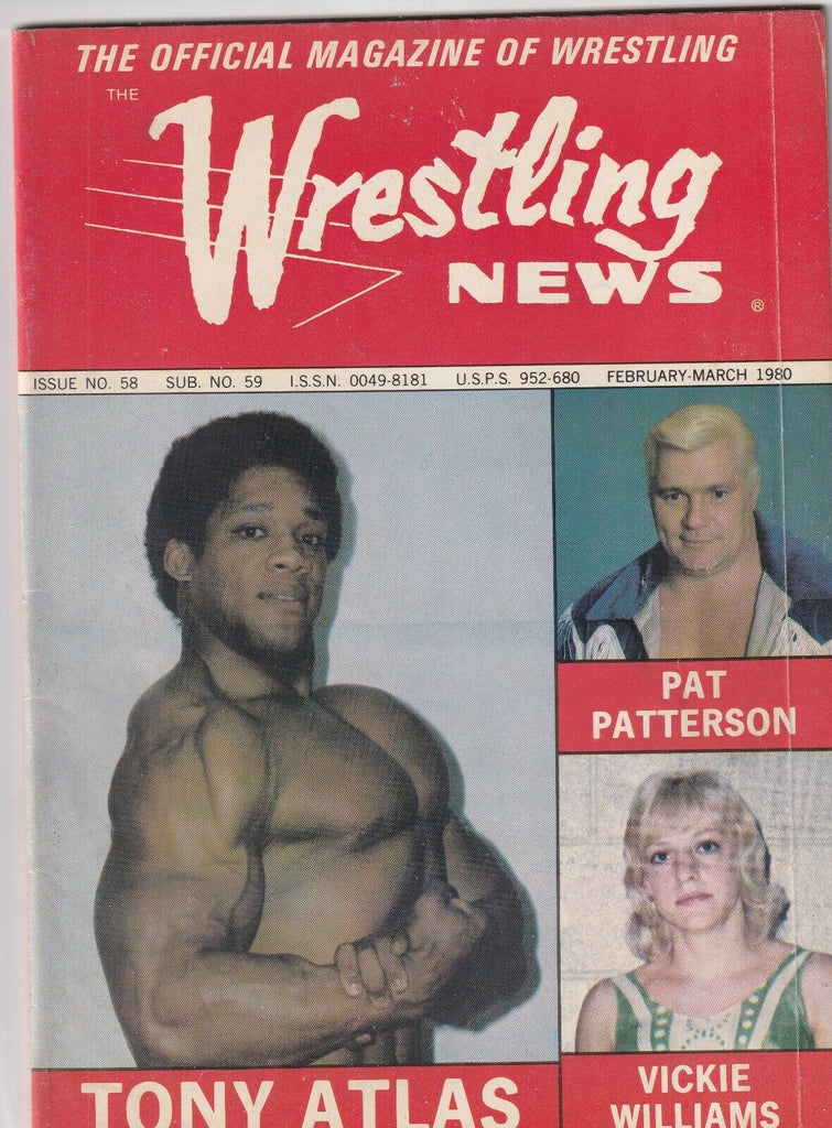 Wrestling New Tony Atlas Pat Patterson Vickie Williams Feb/Mar 1980 062319nonr