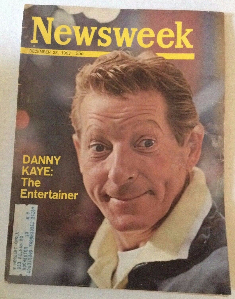 Newsweek Magazine Danny Kaye The Entertainer December 23, 1963 101216R