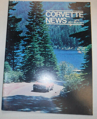 Corvette News Magazine Lake Tahoe & Watkins Glen October/November 1971 081915R