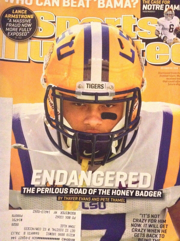 Sports Illustrated Magazine The Honey Badger October 22, 2012 121318nonrh