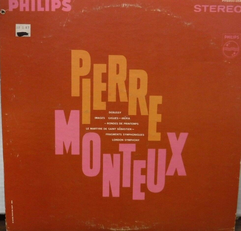 Pierre Monteux 33RPM PHS-900-058 012817LLE