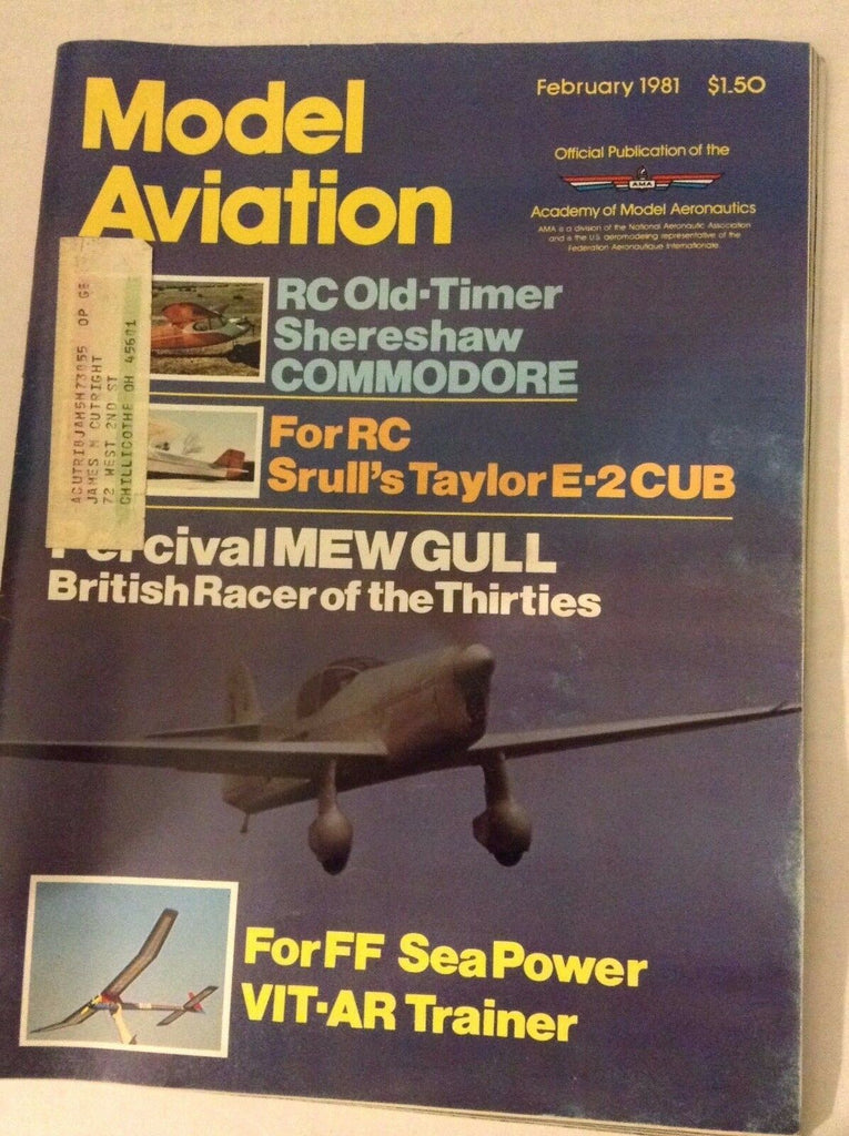Model Aviation Magazine Shereshaw Commodore February 1981 041417nonrh