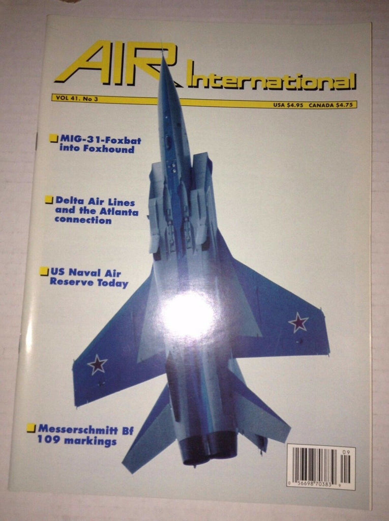 Air International Plane Magazine MIG -31- Foxbat September 1991 120716rh2