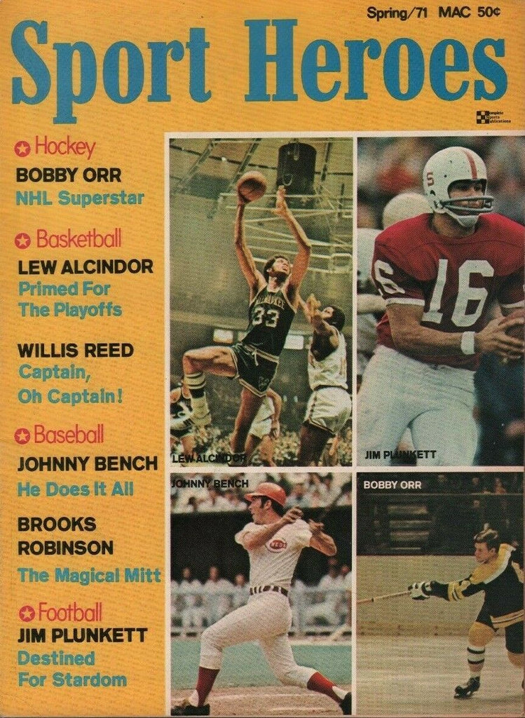 Sport Heroes Spring 1971 Willis Reed Johnny Bench Brooks Robinson ABA 050719DBE2