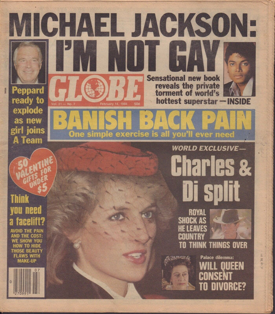 Globe February 14 1984 Michael Jackson, Princess Dianna 040617nonDBE2
