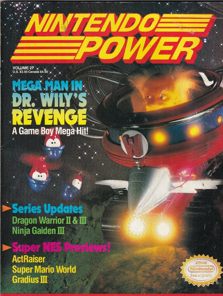 Nintendo Power Mag Mega Man Dr. Wily's Revenge August 1991 092419nonr