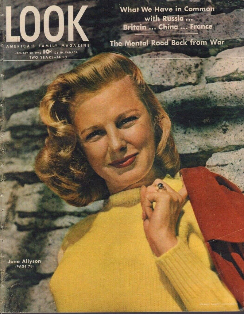 Look January 22 1946 June Allyson Joe Lapchick 010219DBE