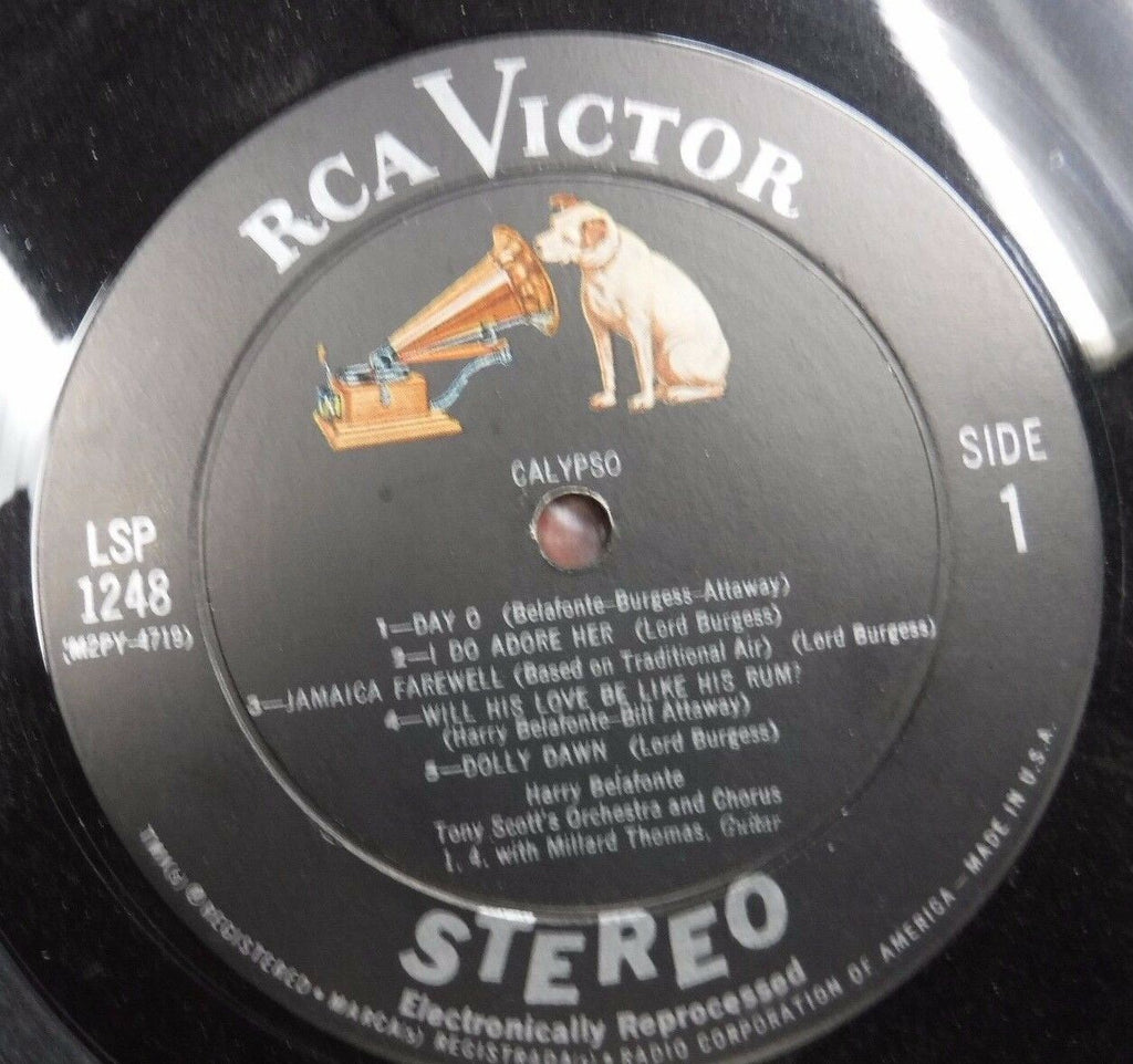 Harry Belafonte Calypso RCA Victor 33RPM LSP1248 sw on cvr 121116LLE