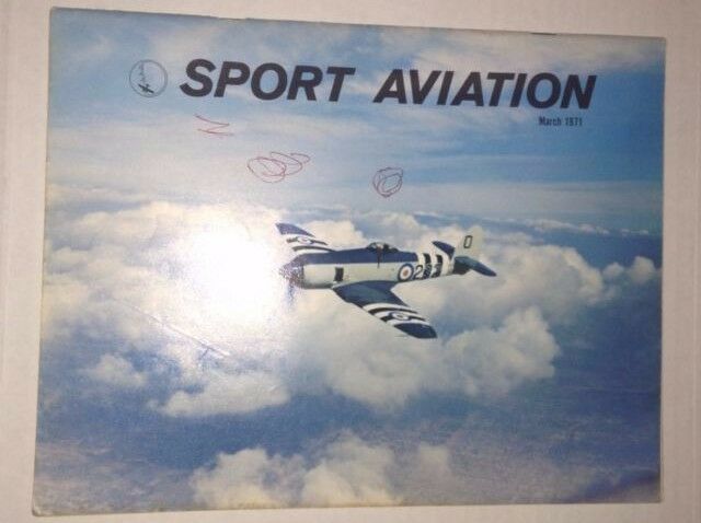 Sport Aviation Magazine Focke-Wulf Replica March 1971 010417RH