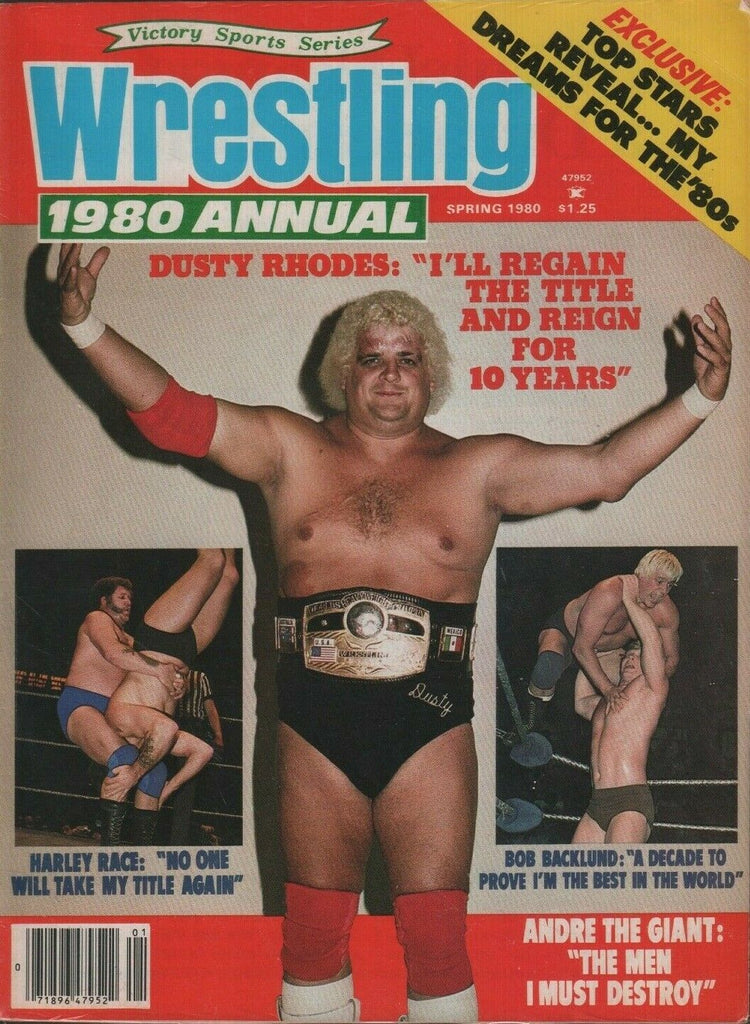 Wrestling 1980 Annual Spring 1980 Dusty Rhodes Harley Race 050619DBE2