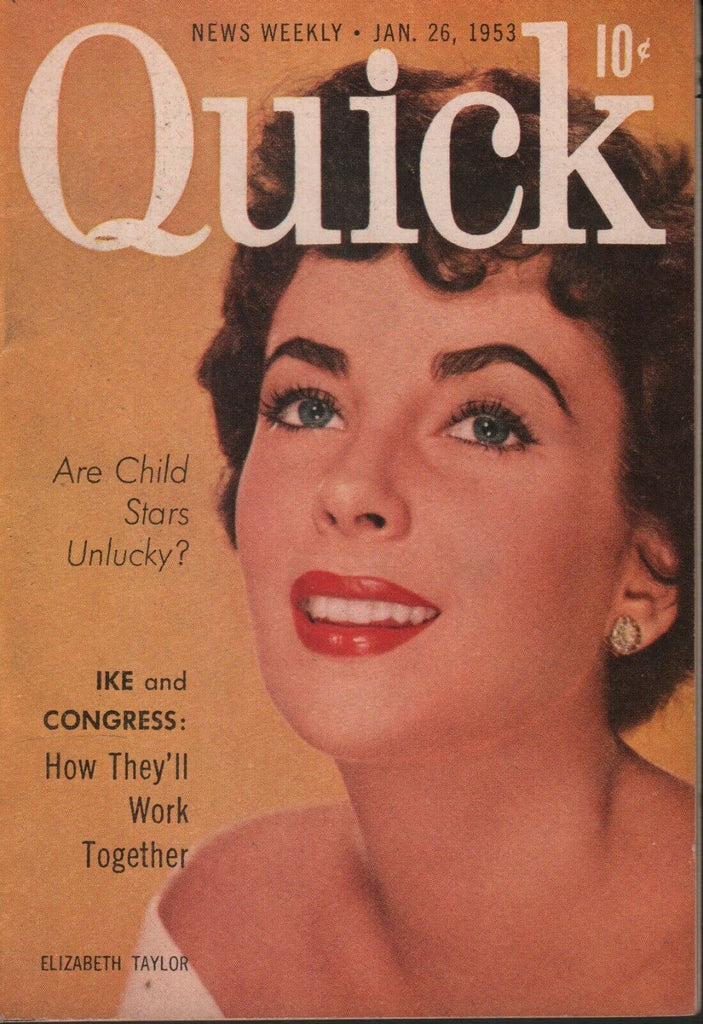 Quick News Weekly January 26 1953 Elizabeth Taylor Cheesecake Pin Up 070819AME
