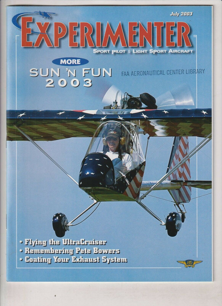Experimenter Aviation Mag Sun N' Fun 2003 & Ultracruiser July 2003 040420nonrh