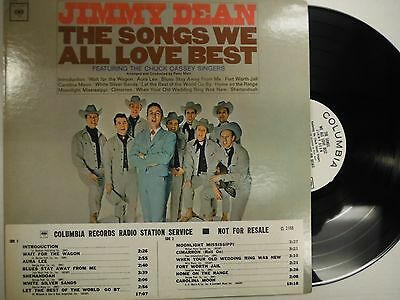 33 RPM Vinyl WLP Jimmy Dean The Songs We All Love Best Clumbia CL2188 102814KME