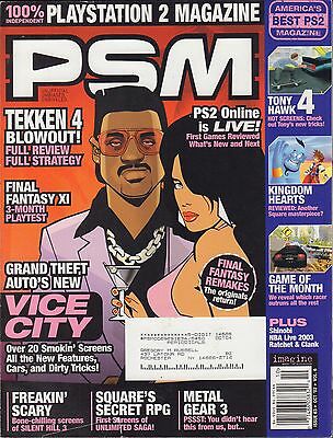 PSM October 2002 GTA: Vice City, Tekken 4 w/ML VG 070816DBE2