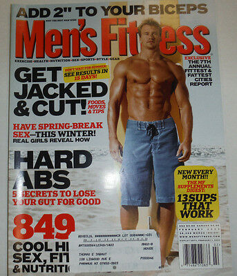 Men's Fitness Magazine Get Jacked & Cut Food & Tips February 2005 030615R
