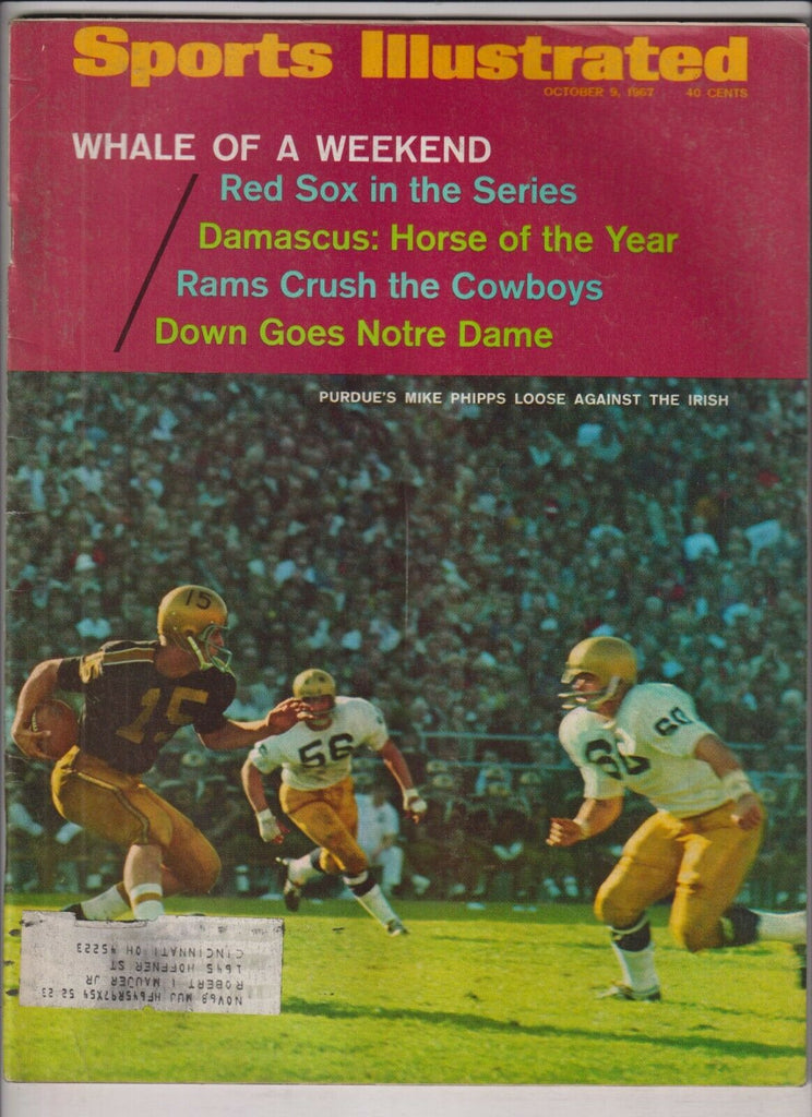 Sports Illustrated Mike Phipps Red Sox In The Series October 9 1967 021420nonr
