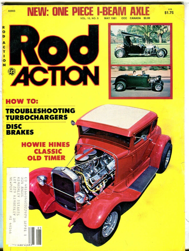 Rod Action Magazine May 1981 Howie Hines EX w/ML 031717nonjhe