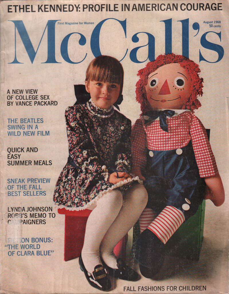 McCalls August 1968 Ethel Kennedy Anne Chamberlin Robert F Kennedy 040720DBE