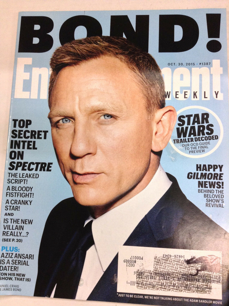Entertainment Weekly Magazine 007 Daniel Craig October 30, 2015 050217nonrh