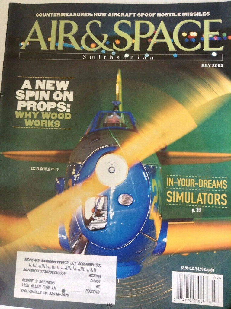 Air & Space Magazine 1942 Fairchild Pt-19 July 2003 082317nonrh2