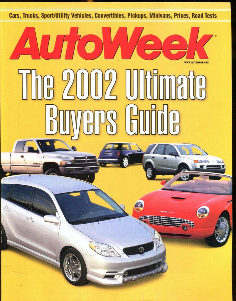 AutoWeek Magazine 2002 Ultimate Buyers Guide EX No ML 022417nonjhe