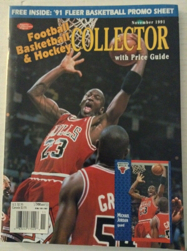 Football Basktetball Collector Magazine Michael Jordan November 1991 031819nonrh