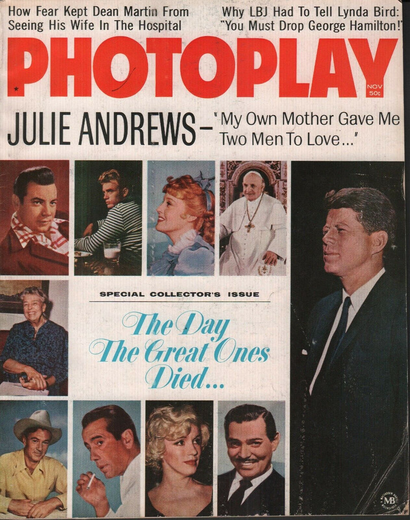 Photoplay November 1967 John F Kennedy Marilyn Monroe Julie Andrews 070119AME