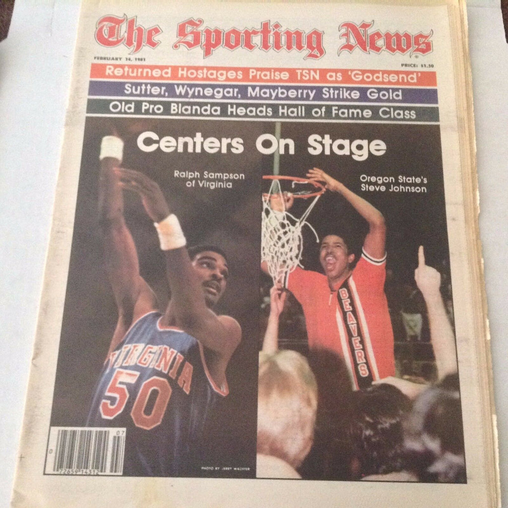 The Sporting News Magazine Ralph Sampson, Johnson February 14, 1981 062117nonrh