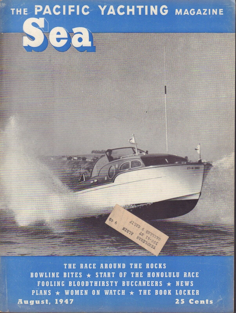 Sea Boating Magazine August 1947 The Honolulu Race 041817nonDBE