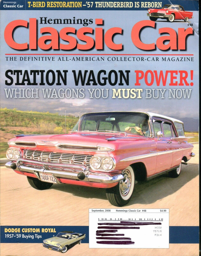Hemmings Classic Car Magazine September 2008 EX w/ML 022817nonjhe