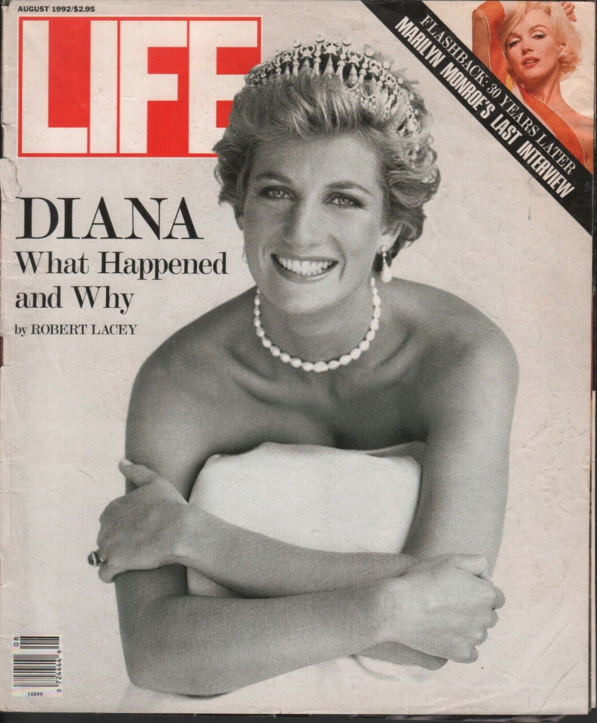 Life August 1992 Princess Diana by Robert Lacey Marilyn Monroe 101618DBE