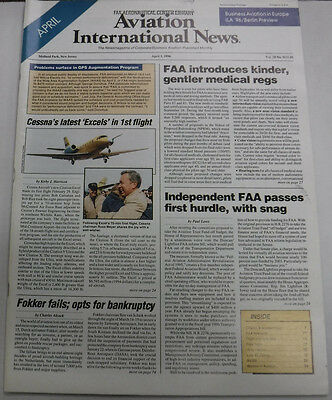 Aviation International News Magazine Cessna's Latest April 1996 FAL 072115R