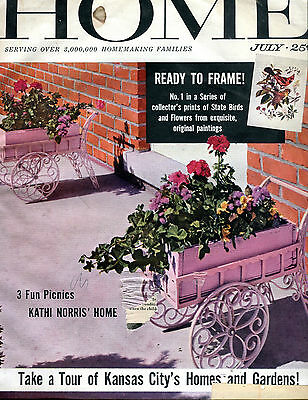 The American Home Magazine July 1956 Ready To Frame VG 071316jhe