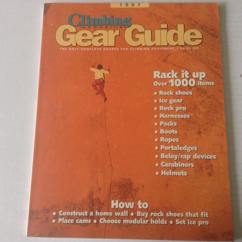 Climbing Gear Guide Magazine Over 1000 item Reviews 1997 060417nonrh