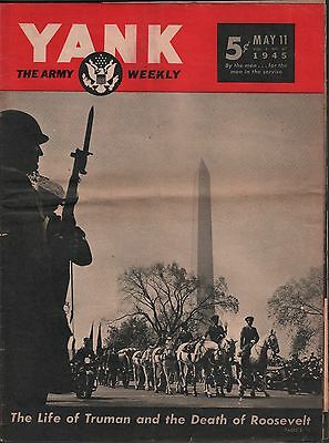 Yank The Army Weekly May 11 1945 The Life of Truman VG 021916DBE