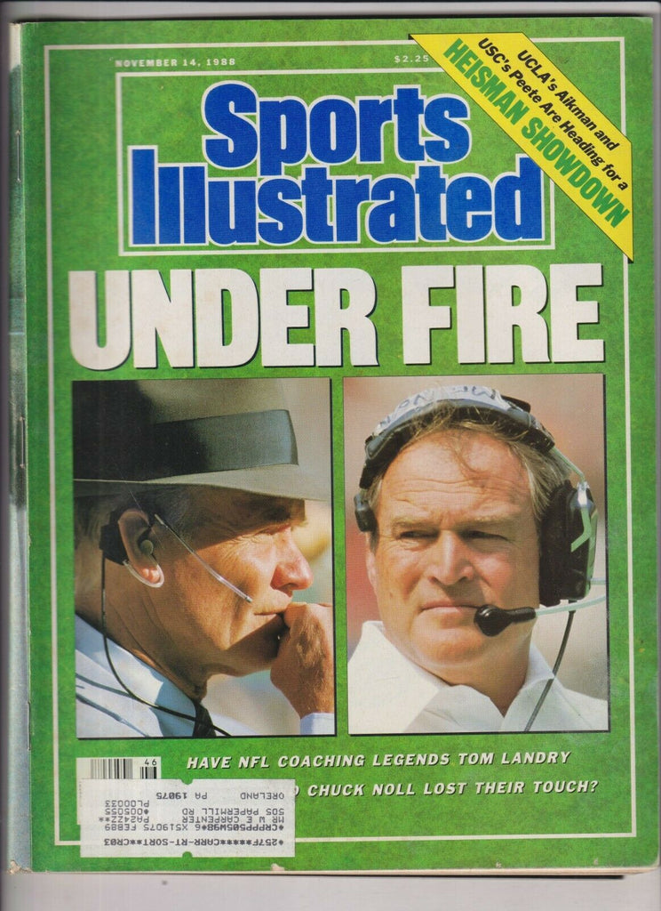 Sports Illustrated Mag Tom Landry Chuck Noll November 14, 1988 021020nonr